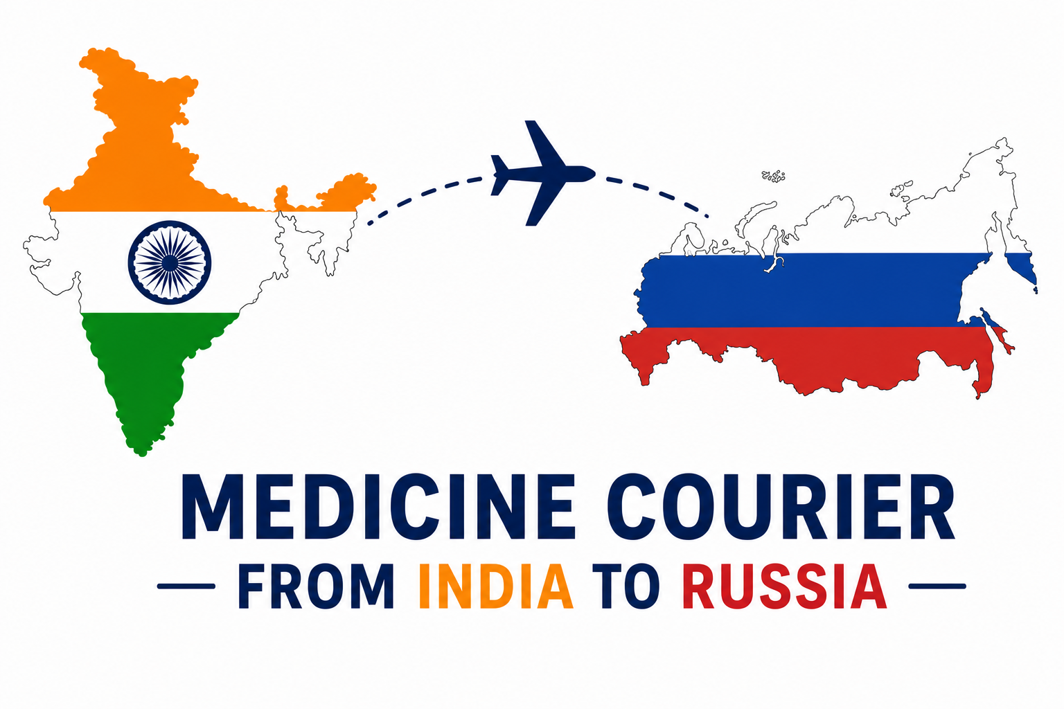 Medicine Courier from India to Russia - Book Delivery